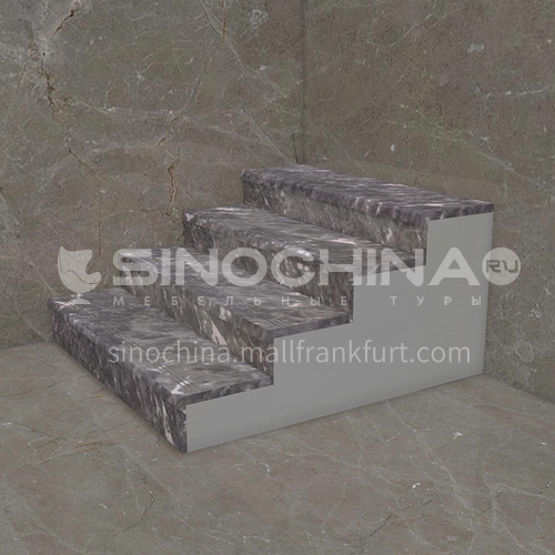 Natural grey hot selling marble staircase M-AA55H